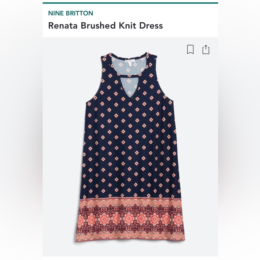 Nine Britton, medium navy dress